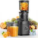 Juicer Machines, Cold Press Juicer Professional for Maximum Nutrients & High Yield, Ultra-Quiet Motor Efficient with Leafy Greens to Hard Vegetables, Easy to Clean Design, Black
