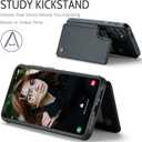 Bemal for Samsung Galaxy S25 Wallet Case with Card Holder, RFID Blocking, Shockproof Leather Kickstand for Men and Women, Durable Protective Phone Cover for 6.2", Black