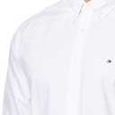 Tommy Hilfiger Men's Long Sleeve Oxford Shirts in Regular Fit, Men's Button Down Shirts, Also Available in Big and Tall (White, M)