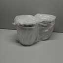 2 Pcs Plastic Cookie Jars with Lid, 128/128/74/74OZ Clear Candy Airtight Sealed Kitchen Pantry Food Large Storage Apothecary Containers & Canisters for Coffee Cereal Pasta Flour Rice Snack