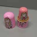 GRPSKCOS Nesting Dolls Valentines Day Gifts for Kids Birthday Cute Angel Girls Stacking Russian Matryoshka Dolls Toys Set of 5(02 Angel)