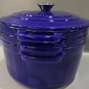 AHJ Cast Iron Dutch Oven Set - 4 Piece Nesting Enameled Cookware with Lid