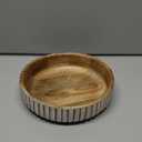 Kimona Fruit Bowls Wood Fruit Bowl or Decorative Bowl for Table Dcor for Kitchen Counter or Farmhouse Christmas Centerpiece (10" X 10" X 2.5")