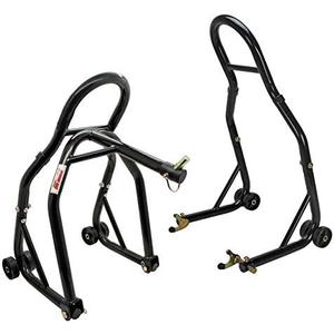 Extreme Max 5600.3223 Sport Bike Front & Rear Spool-Style Lift Stand with Triple Tree Attachment