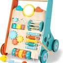 Baby Push Walker with Wheels for 612 Months Boys Girls, Walking Toys for 1 Year Old Learning to Walk Dual Color