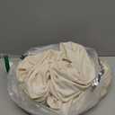 Wish Care 2 Packs 6FT Round Tablecloth 72Inch, Ivory Stretchy Fitted Table Cloths, Wrinkle Resistant Polyester Table Cover with Pleated Ruffle Skirt for Party, Wedding and Banquet Decoration