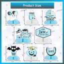 8 Pieces Halloween Honeycomb Centerpieces Blue, A Baby is Brewing Baby Shower Decorations Halloween Baby Shower Party Table Decoration for A Little Boo is Almost Due Baby Shower Boy