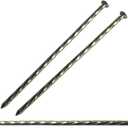 Pack of 10 8-Inch Landscape Stakes, Spiral Metal Galvanized Landscape Spikes, Garden Nails for Artificial Turf, Paver Edging, Weed Barrier, Carpentry and More