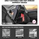 5 in 1 Car Center Console Cover, Armrest Pad with 2 Storage Pockets, Cup Holder, Tissue Box Slot, Phone Holder, Universal Car Interior Organizer (Gray)