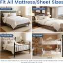 Bed Sheet Holders for Corners, New Upgrade Fitted Sheet Holder Keep Sheets Firm & Tight for Most Mattress/Sheet Sizes, Bed Sheet Straps with Anti Locks, Bed Lock Sheet Holders 4PCS