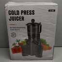 Juicer Machines with 5.8" Large Chute, 2-in-1 Cold Press Juicer for Whole Vegetables Fruits 400W, Masticating juicer Easy to Clean Juice Extractor Machine for Making Nut Mike, Juice, Premium Gray