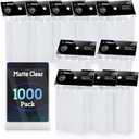 1000 Counts Card Sleeves, Matte Clear Card Sleeves Deck Card Protectors, Trading Card Sleeve Fit for MTG, Baseball, Sports, Game Cards (Matte Clear)