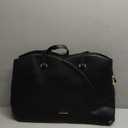 LOVEVOOK 17 Inch Laptop Tote Bag for Women, Work Bags Laptop Bag Teacher Tote Bag, Leather Computer Bag Large Purses Handbag Professional Briefcase, Black