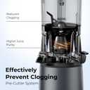 EanOruus Juicer Machines, 3-in-1 Cold Press Juicer with 6.5" Extra Large Chute, 100oz Large Capacity, AC Motor, Makes Juice, Nut Milk & Sorbet, Premium Gray