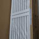 HITNET 5 Tier Bamboo Shelf, Tall Narrow Bookcase, Freestanding Bathroom Storage Unit with Adjustable Shelves, Modern Display Standing Bookshelf for Living Room, Bedroom, Home Office, White