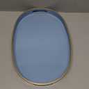 Spsyrine Blue Plastic Serving Tray for Ottoman, Coffee Table, Octagon Decorative Tray for Entertaining, Outdoor, Living Room, Home Decor