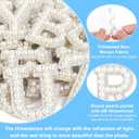 ASTARON 52 Pcs Self Adhesive Letter Patches Pearl Rhinestone Letter Stickers, Glitter Rhinestone Letters A-Z Embroidered Applique Patches Alphabet Cloth Patch for Clothes, Bags, Hat, Phone Case, DIY