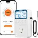 INKBIRD Plug in Thermostat WiFi 1800W 15A Heating Cooling Timer Countdown Mode