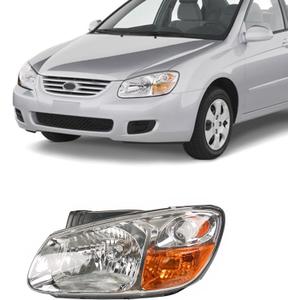 Halogen Headlight Clear Lens Headlamp Left Driver Side For 2007 2008 2009 Kia Spectra