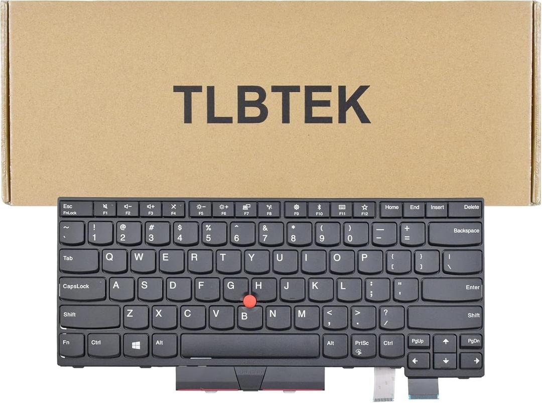 TLBTEK Laptop Keyboard Replacement Compatible with Lenovo IBM Thinkpad T470 T480 A475 A485 Series