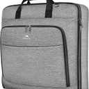 MATEIN Carry On Garment Bags for Travel, Water Resistant Hanging Suit Bag for Men Women, Foldable Garment Luggage with Wrinkle Free Suitcase Cover for Suit Gown Overshirt Sweater, Grey