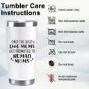 2 x New Mom Gifts for Pregnant Women, 20 Oz Stainless Steel Tumbler Set Funny Dog Mom Pregnancy Gift for Expecting Mom, Mother to be Gift for First Time Moms Wife Friend Mother Day Xmas Presents