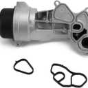 Engine Oil Filter Housing Assembly Compatible with Mini 20112015 Cooper, 20112016 Cooper Countryman, 20132016 Cooper Paceman, Cooler Cooling Adaptor, Replace # 11428643757