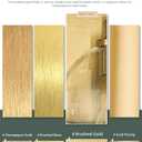 Bathroom Light Fixtures, 5 Light Brushed Gold Vanity Light, 32 Inch Modern Wall Sconces with Globe Clear Glass Shade, Vanity Lighting Fixtures Over Mirror, VL195-BG-CL-5
