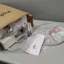 PoKat 27.5'' Tall Table Lamps for Living Room Set of 2, Ceramic Bedroom Lamps for Night Stands, Modern Bedside Lamps for Bedroom Living Room, Nightstand Lamps for End Table, Hallway, Gold and White