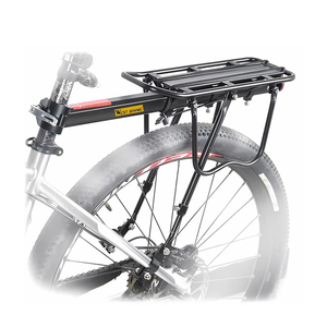 West Biking 110Lb Capacity Almost Universal Adjustable Bike Cargo Rack Cycling Equipment Stand Footstock Bicycle Luggage Carrier Racks with Reflective Logo
