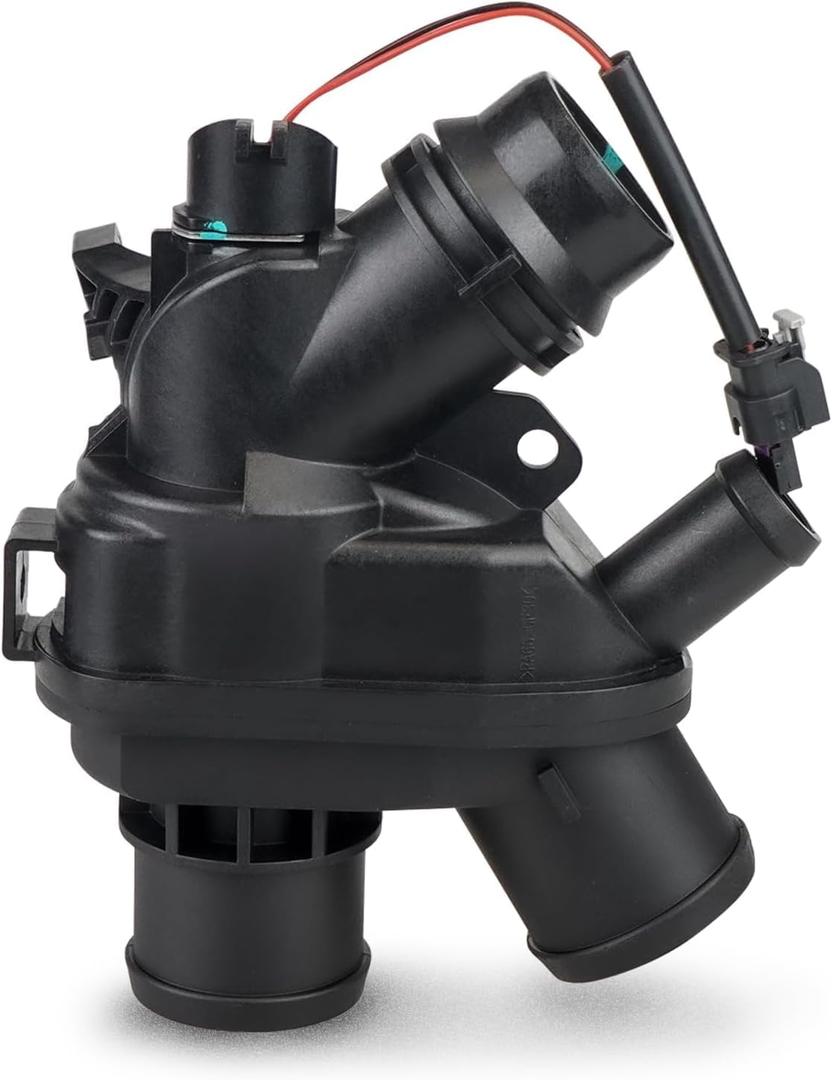 Thermostat Assembly w/Sensor Compatible with Land Rover LR4 Discovery Range Rover Sport Velar | Jaguar F-Type F-Pace XF XE XJ 3.0L V6 2013-2020 Replace LR117568 LR107288 AJ813986