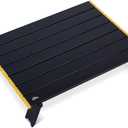 iClimb Ultralight Compact Mini Beach Picnic Folding Alu. Table with Carry Bag, Two Size (Black - L)
