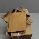 Bakepacker 100 Pcs Brown Mini Paper Gift Bags with Handles 6"x4.5"x2.5" Kraft Party Favor Bags Multiple Uses (Mini size)