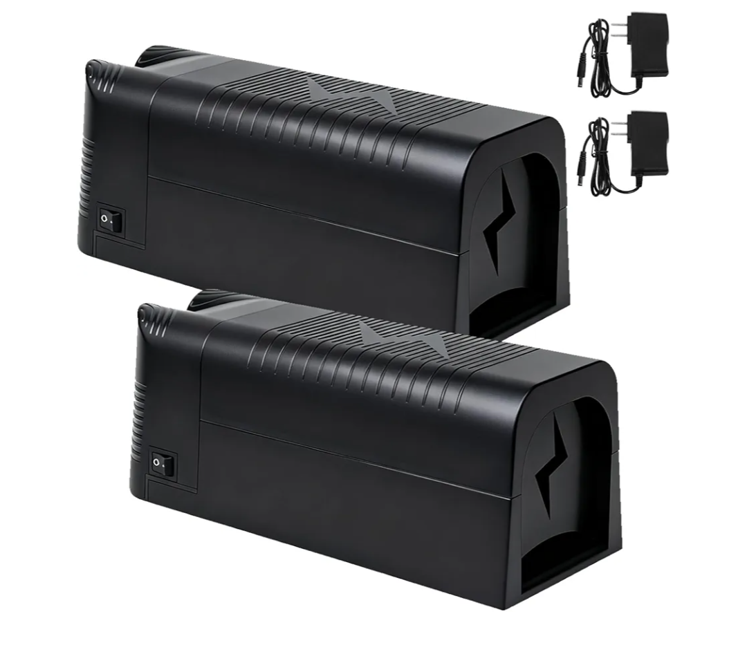 Electric Mouse Trap Effective Humane Indoor Rat Killer Mice Zapper Upgraded Instantly Kill Rodent with Powerful Voltage 2 Pack