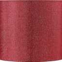 Aspen Creative 31107 Transitional Drum (Cylinder) Shaped Spider Construction Lamp Shade in Rich Red Burlap Texture Fabric, 12" Wide (12" x 12" x 10")
