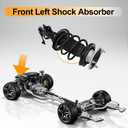 MILLISEC Front Left Shock Strut Assembly with Coil Spring Suitable for 2014-2019 Cadillac CTS AWD/4WD Car Shocks OEM Replaces# 58011228, 4427201, 23247458