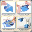 Gerrii 30 Pcs Acrylic Graduation Cap Gift Tags with Ropes Mirrored DIY Name Tags Place Cards Class of 2026 Graduation Party Decorations for Graduate Party Favor Supplies(Blue)