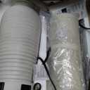 25" Vintage Farmhouse Jar Table Lamps, Single Rustic Bedside Lamp with USB A+C Ports & AC Outlet, Nightstand Lamps for Living Room, Bedroom, End Table, Cream(LED Bulb Included)