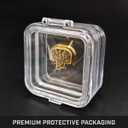 Milspin Slide Back Plate Compatible with Smith and Wesson M&P M2.0 Full Size and Compact and M&P Standard Full Size and Compact | Deep Engraved | Veteran Made in USA (Brass 3D Spartan Helmet)