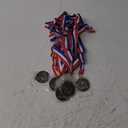 12 Pcs Participant Award Medal with Neck Ribbon 2 Inches Metal Participation Medals Trophy for Adults Sports Competition Tournaments Event Team Prize Party Favors Decor