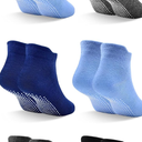 Cozy 6Pairs Toddler Non Slip Kid Boy Girl Socks with Grips, Toddlers Child Anti Skid Sticky Gripper Socks 3-5 Years Old