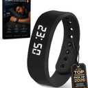 Effective Alarm Clocks for Deep Sleepers Extremely Vibrating Watch Deaf People Shock Vibroband Wristband with Men Vibration Heavy Sleeps Wrist Bracelet Silent that Won't Wake Partner