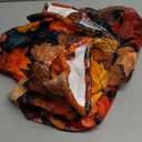 Flannel Blanket Featuring Piled Maple Leaves Pattern, Soothing Anxiety Relief, Breathable Microfiber, for Fall snuggling, Cozy and Lightweight, Throw Blanket for Couch Decorative 30X40 Inch