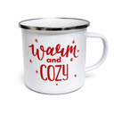 Baderke 12 Pcs Christmas Glass Mugs Set 12 oz Christmas Coffee Mugs with Handle Snowman Snowflake Coffee Cup Xmas Tree Santa Claus Cup for Hot Chocolate Women Men Gift (Xmas)