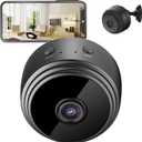 Indoor Security Camera for Elder Pet Baby, Mini Home Camera, 1080P, 150 Degrees Wide Angle, Suitable for Android and for iOS.