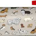 Cute Dogs Animal Print Mailbox Cover Magnetic Waterproof Mail Wraps Post Letter Box Covers for Outdoor Garden Use 21x18 in
