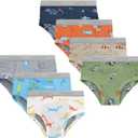 Hanes boys Potty Trainer Underwear, Boxer Briefs & Briefs, 6-packBaby and Toddler Training Underwear (4-5T, Days of the Week, Blue, Tan, Green)