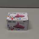 Honoson Mini Craft Iron Mini Heat Press Small Iron 3.93 x 2.36 x 2.76 in Portable Handy Tiny Flatiron with Charging Base Accessory for Fuse Bead Patch DIY Heat Transfer Vinyl(Light Pink)