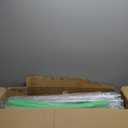 55" Trampoline for Kids with Enclosure, 440lbs Capacity Indoor & Outdoor Toddler Trampoline with Adjustable Gymnastics Bar & Toys, for Boys & Girls (Yellow Green)