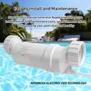 Salt Chlorinator Replacement,High-Performance 40,000 Gallon Cell for In-Ground Pools,Compatible with T-15/BLT15H Systems